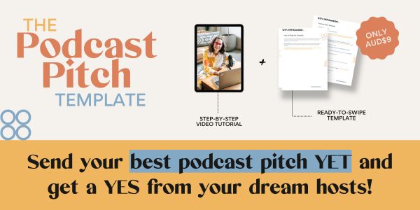 learn how to become a guest on podcasts with this Podcast Pitch strategy