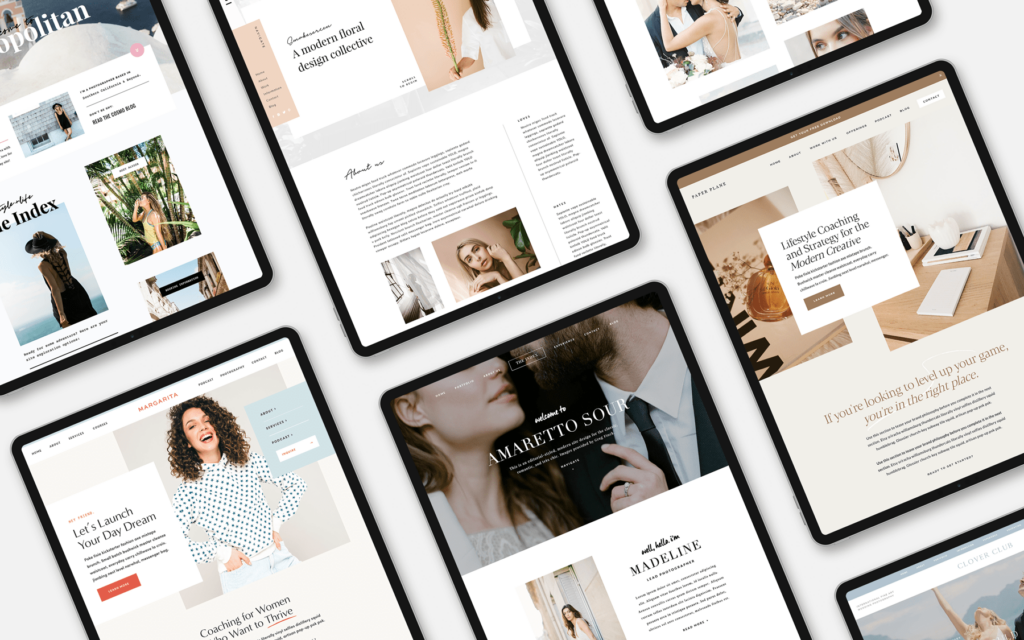 Nadine Nethery shares the best Showit website templates for photographers, coaches and creatives... Tonic Site Shop is one of them!